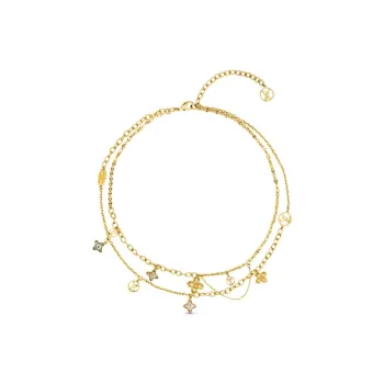 LOUIS VUITTON Blooming Strass Necklace 