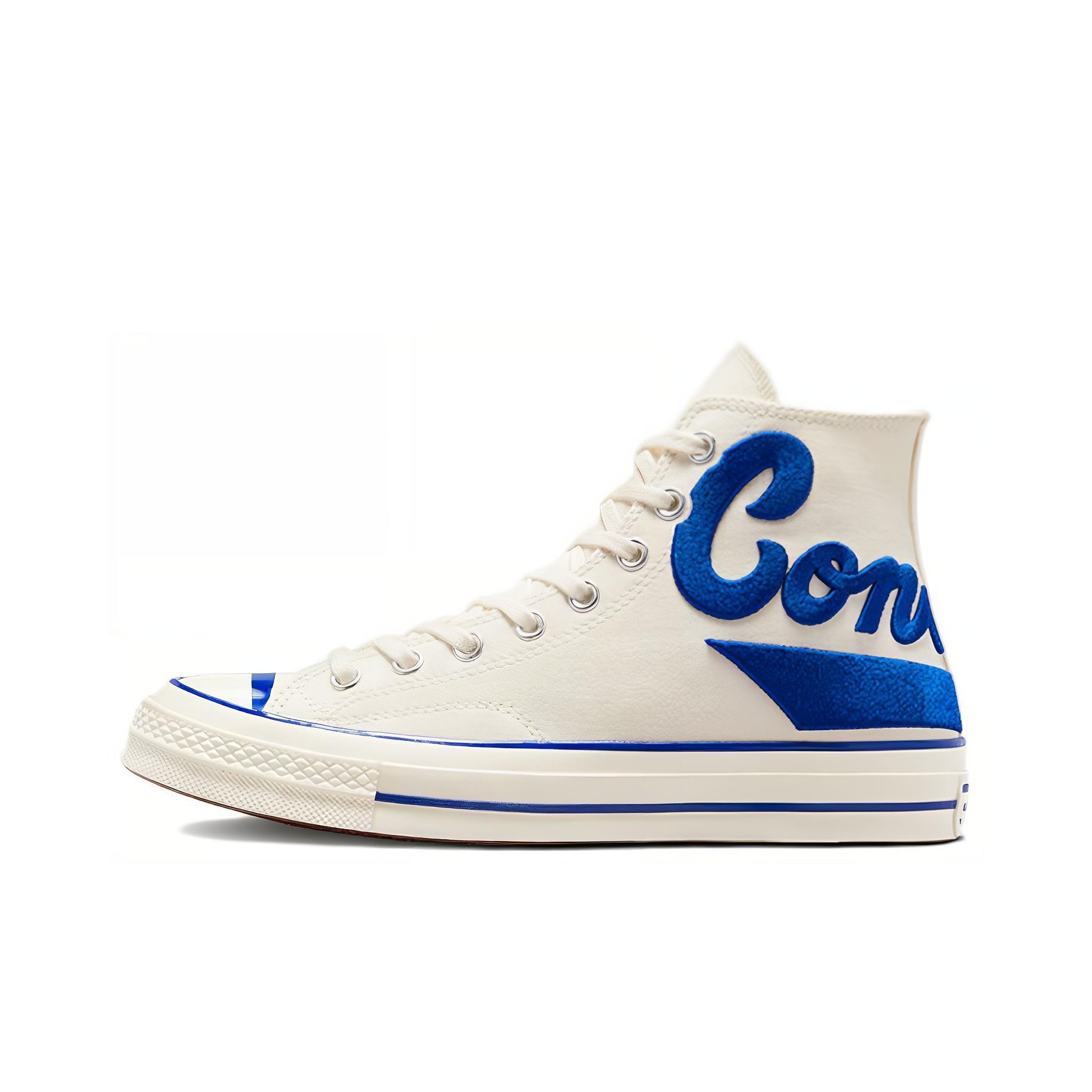 Converse blue and white best sale