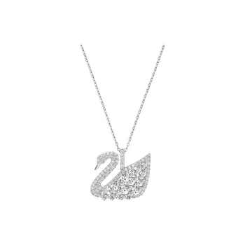 Swarovski Rhodium Plated Necklaces Women's Silver
