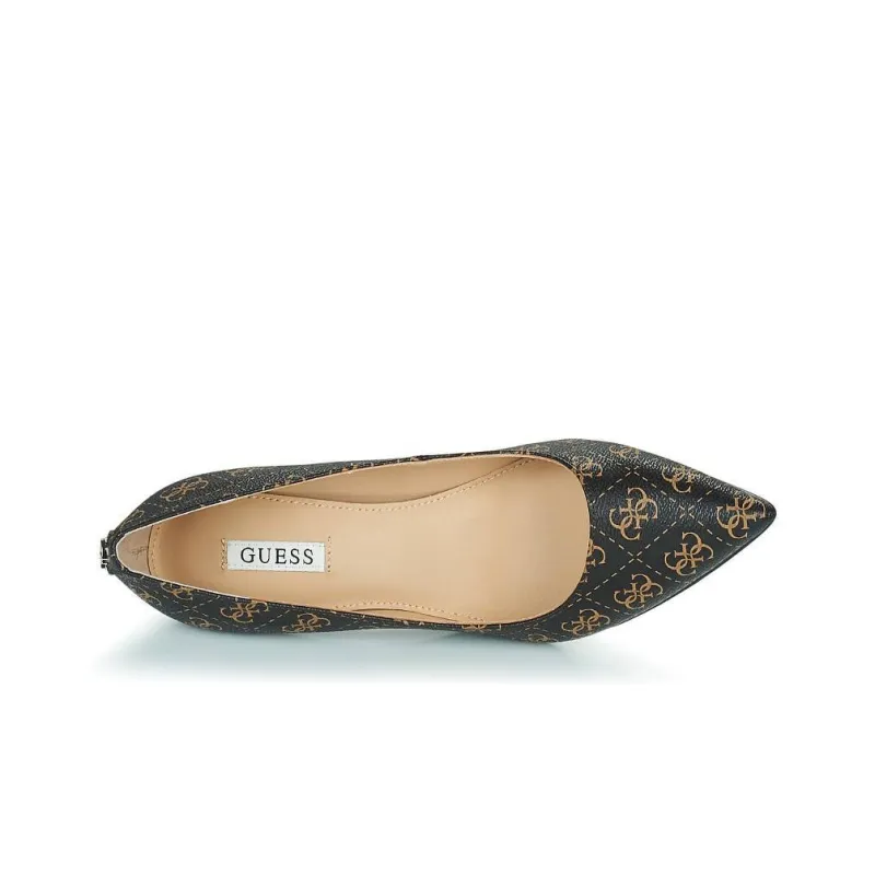 GUESS Dafne11 Slim Heel High Heels 8.5cm Women's Dark Brown-10