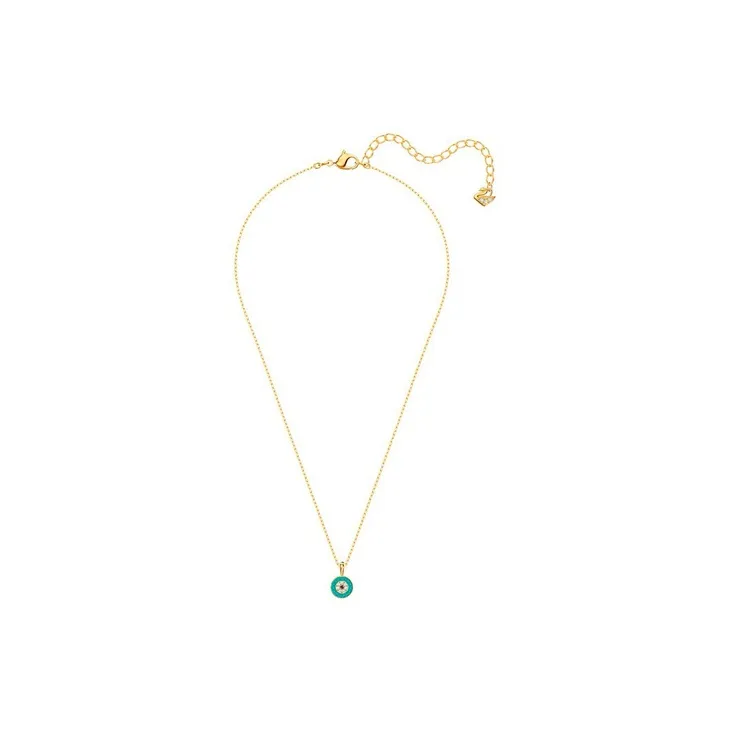Swarovski LUCKILY Necklaces Women's Green Gold-1