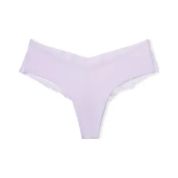 Victoria's Secret PINK NO-SHOW No-Show Cotton Thong Panty/Hope Lilac Underpants Women's 1 Pack Light Purple