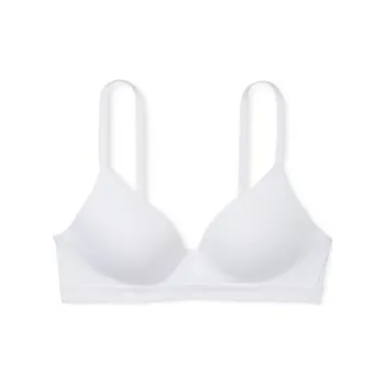 Victoria's Secret THE T-SHIRT Lightly Lined Wireless Bra/VS White Bra Women's White