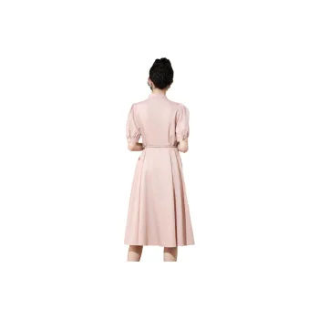 SMEN Short-Sleeved Dresses Women's Fairy Tale Pink