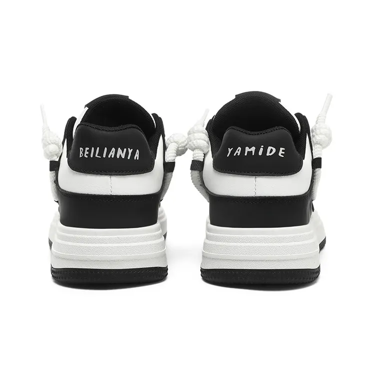 BEILIANYA Skateboard Shoes Unisex Low Top White/White Black/Moonlight Blue/Navy Blue/Mismatched/White Black All Over Print-24
