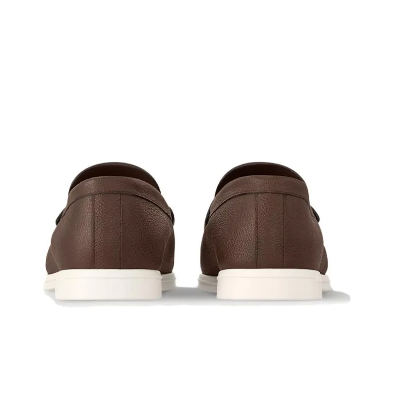 LOUIS VUITTON Estate Loafers Men's Brown-4