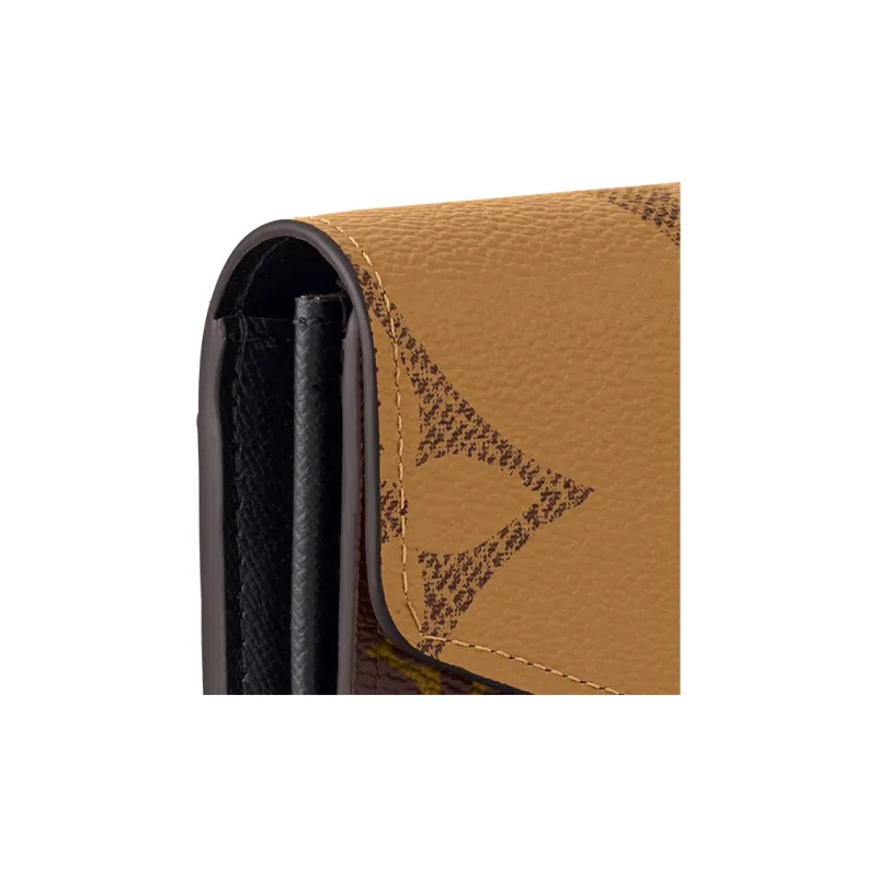 LOUIS VUITTON Sarah Wallet Monogram Reverse Brown-4