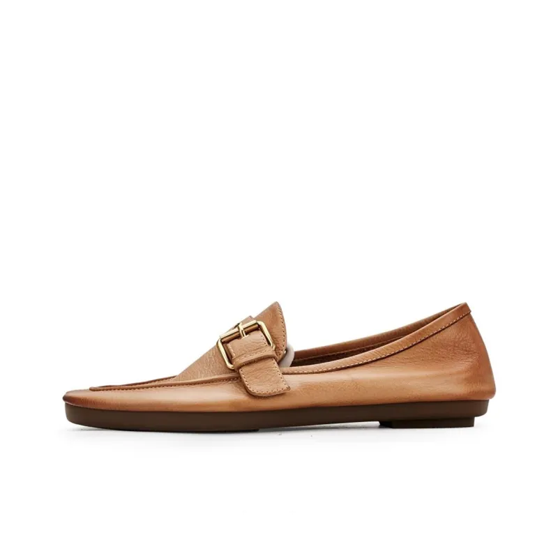Voguhomme Gommino Loafers Men Black/Orange-2