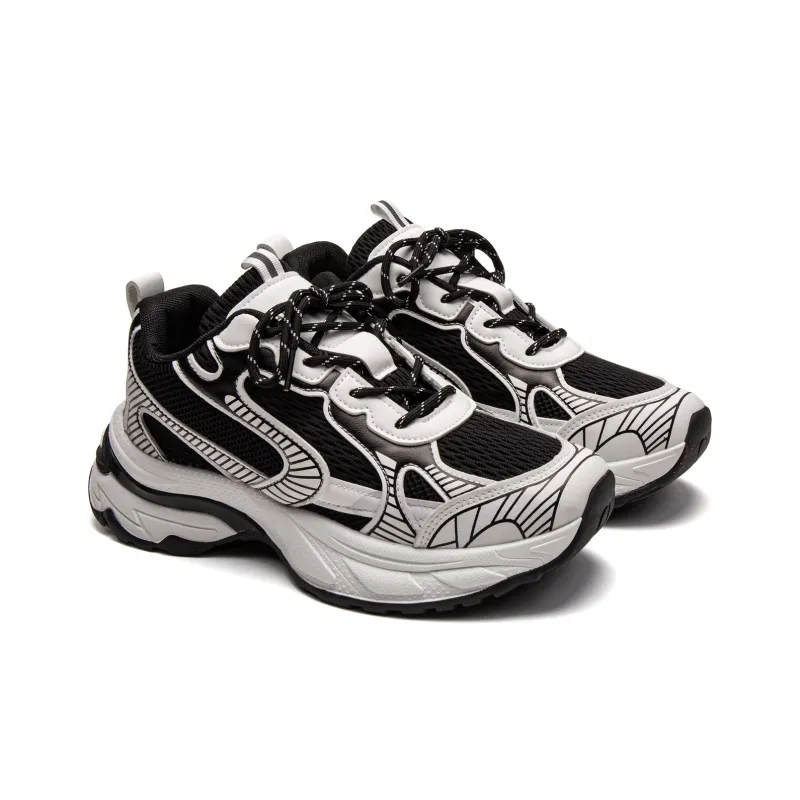 ADERSTAR Breathable Support Height Increasing Low-Top Chunky Sneakers Men's-6