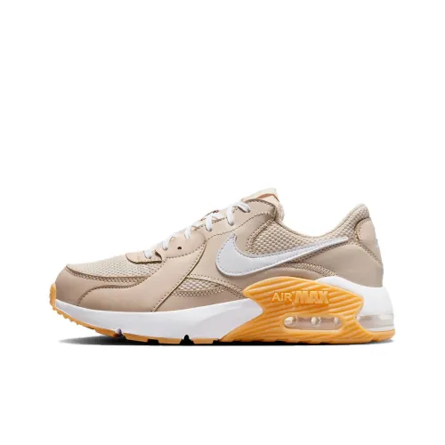 Nike Air Max Excee Running Shoes Women's Low-Top Light Brown/white/orange