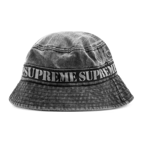Supreme Stencil Logo Webbing Bucket Hat