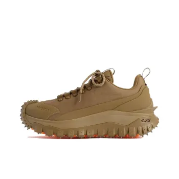 Roc Nation Trailgrip x Moncler Abrasion Resistant Low Top Casual Shoes Men's Brown