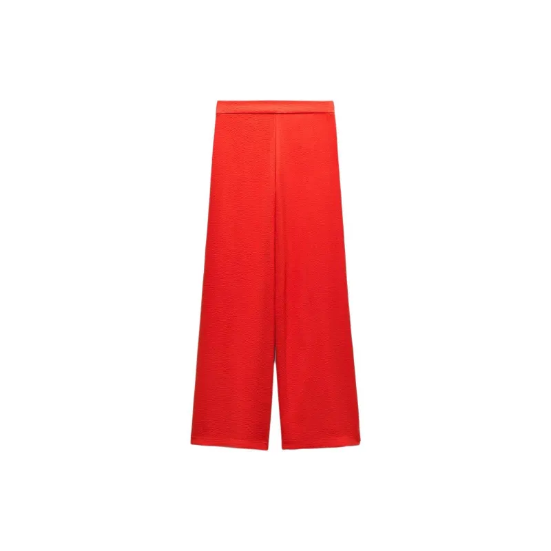 ZARA Casual Pants Women's Dark Red-1
