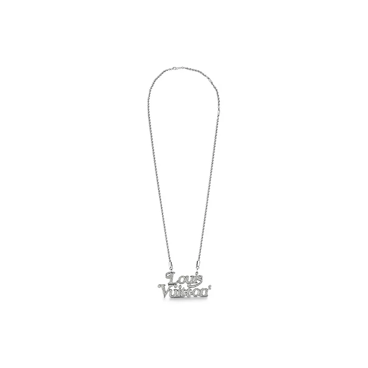 LOUIS VUITTON X Nigo Squared Strass Necklace-2