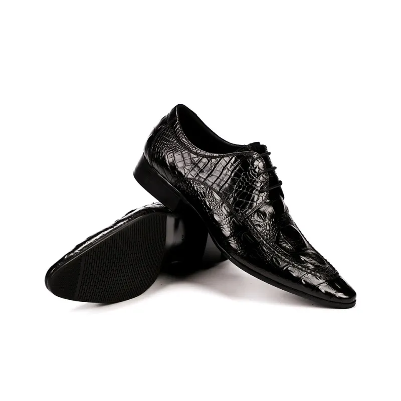 ASTON M.JAZZ Dress Shoes Men Low Top Black/Burgundy/Brown-3