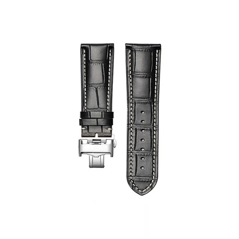 Gangjue Longines Compatibility Watch Band Genuine Leather Material-1