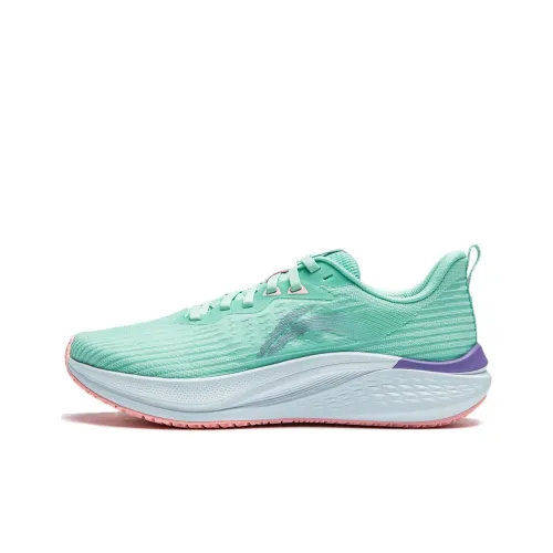 LINING Red Hare 7 Running Shoes Women's Low-Top Aqua Green