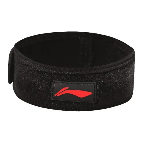 LiNing Fitness Running Tennis Basketball Bicycle Badminton Patella Bands Black Polyamide Elastane Polyester EVA Unisex