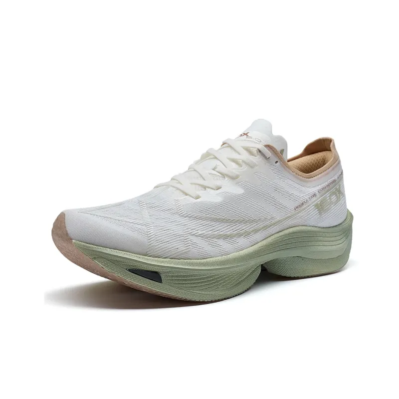 XTEP 160X 5.0 Support Wear Resistant Low Top Running Shoes Men's Sail White/Stone Moss Green-2