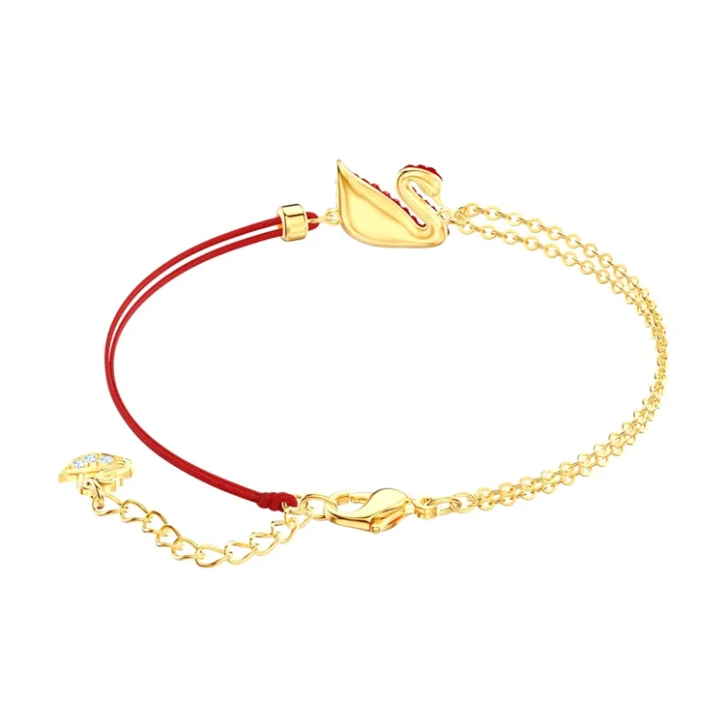 Swarovski Faux Crystal Bracelets Women's Red-1