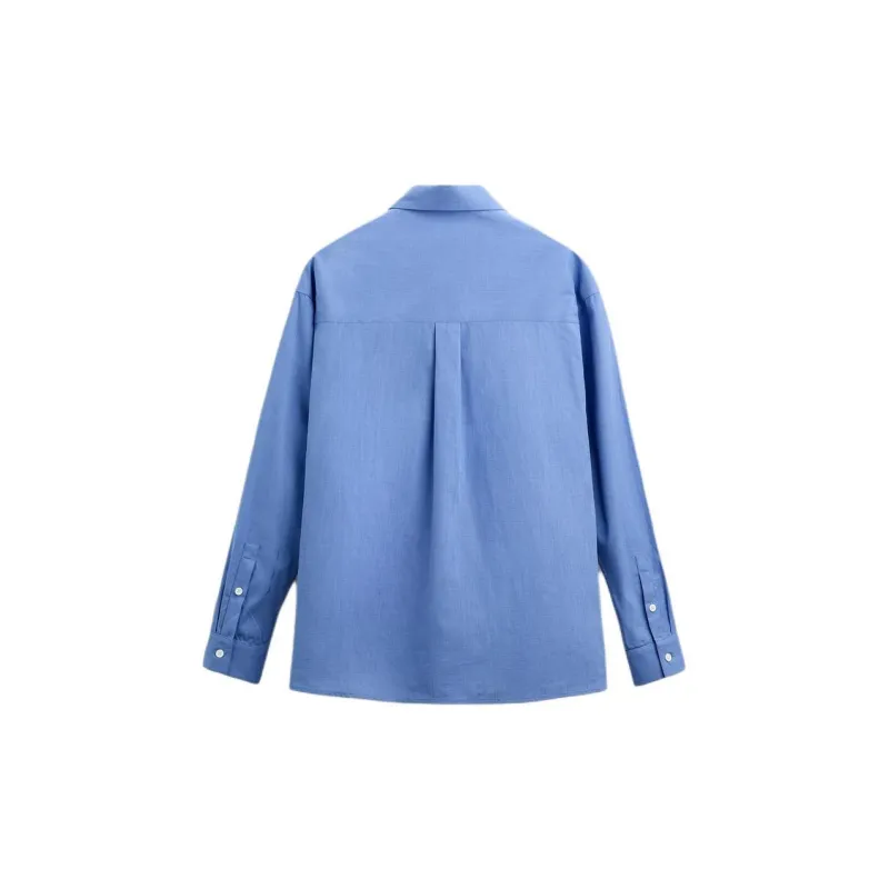ZARA Shirts Men Dark Blue-1