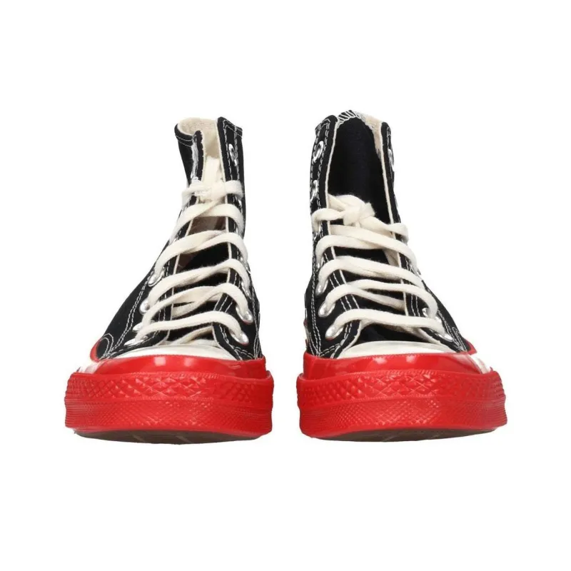 Converse Comme Des Garçons Play X Chuck Taylor All Star High 'Black Red'-3