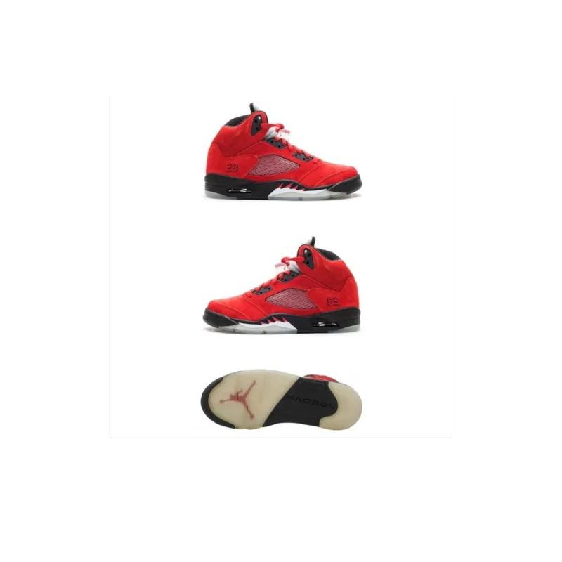 Jordan 5 Retro Dmp Raging Bull Red Suede-4