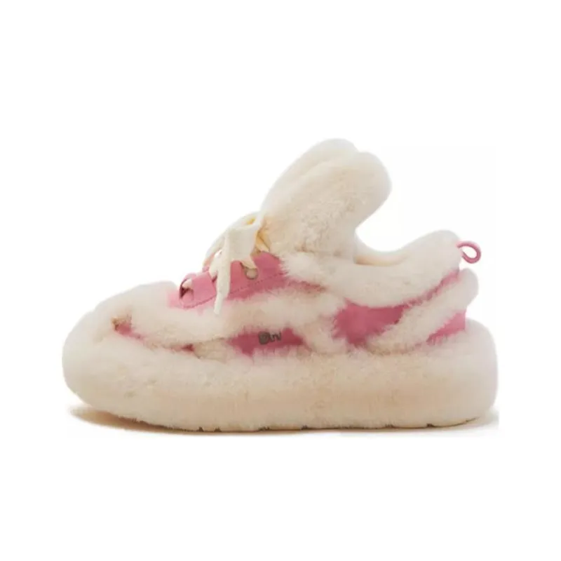 HALF AWAKE Height Increasing Wear-Resistant Slip-Resistant Lightweight Low-Top Casual Shoes Women's Pink-0