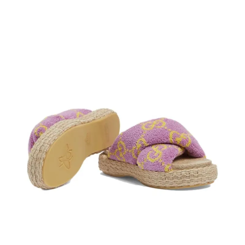 GUCCI Slide Slippers Women's Purple-5