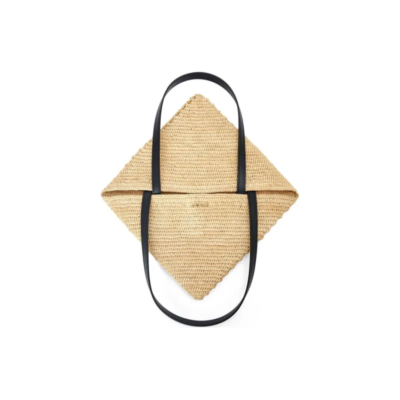 LOEWE Raffia Tote Bag, Shopping Bag, Shoulder Bag, Handbag Women's Natural-5