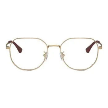 EMPORIO ARMANI Metal Square Eyeglass Frames Men's Gold
