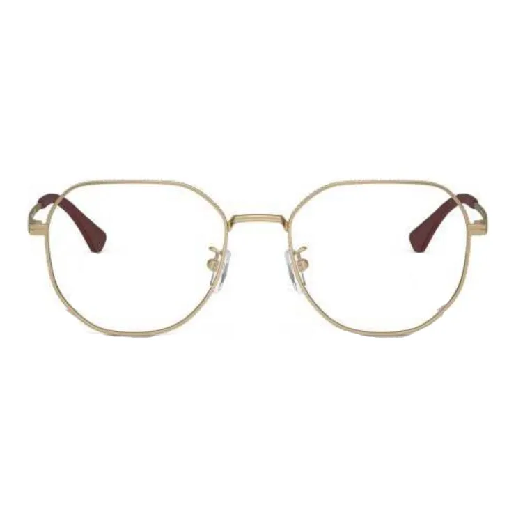 EMPORIO ARMANI Metal Square Eyeglass Frames Men's Gold-0