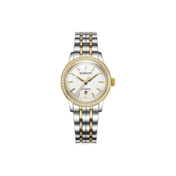 ROSSINI Mechanical Movement Stainless Steel Strap Watch Women's Watch White Dial 50028T01B