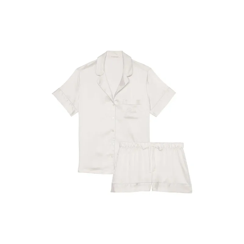 Victoria's Secret Pajama Set Women's White-0