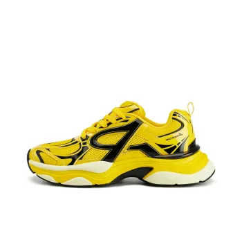 RASS Cushioning Coverage Balance Lightweight Height Increasing Low Top Running Shoes Unisex Yellow