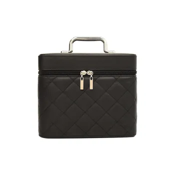 ALOENEY Pu Material Storage Boxes Regular Women's Black
