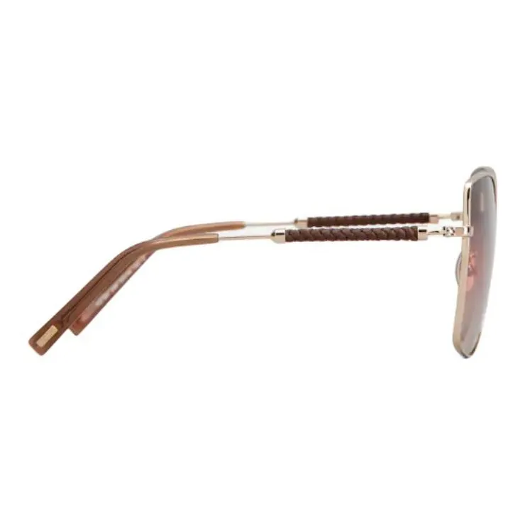 TOD'S Irregular Shape Sunglasses Women's Gold-2
