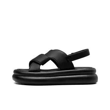 CARDANRO Beach Sandals Women's Beige, Black