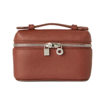 Loro Piana ExtraPocket Calfskin Charm Bag Accessory Women's Red Brown