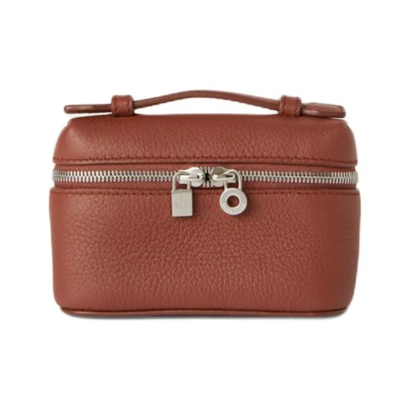 Loro Piana ExtraPocket Calfskin Charm Bag Accessory Women's Red Brown-0
