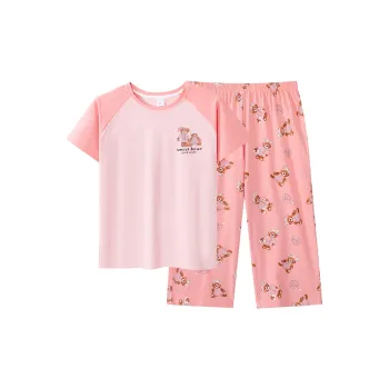 Huggy Kissy Pajama Set Women's Pink