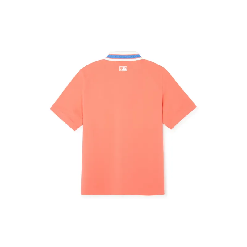 MLB Cleveland Guardians Polo Shirt Women's Coral-1