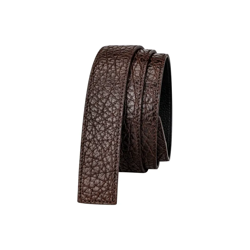 Jaylen Oos Trendy Versatile Wild Cow Leather Textured Top Grain Cow Leather Headless Belt Men's-8