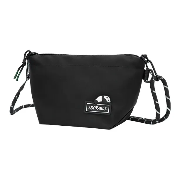 SEM/R Fabric Gym Bag Travel Bag Crossbody Bag Medium Size Unisex Black/Greenish/Ecru-13