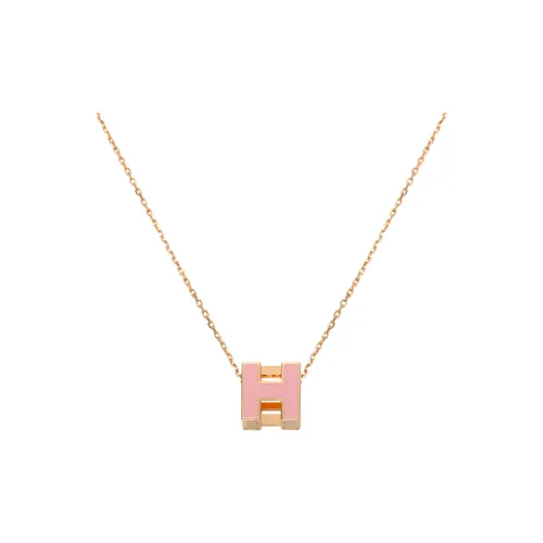 HERMES Cage D'H Necklaces Women's