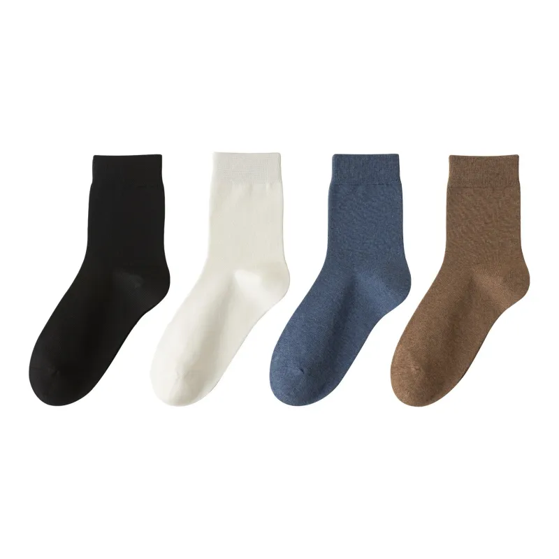 XXLLG Mid Calf Socks Men's 4 Pack-13