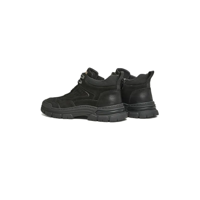 TATA Men's Casual Shoes Men High Top Black-7
