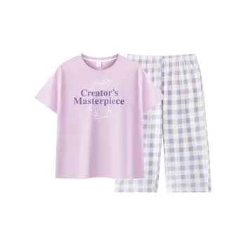Huggy Kissy Pajama Set Women's Light Purple