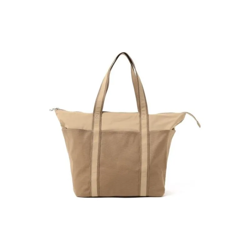 Beams Cotton With Rayon Tote Bag, Shopping Bag, Handbag, Shoulder Bag Women's Light Umber-1