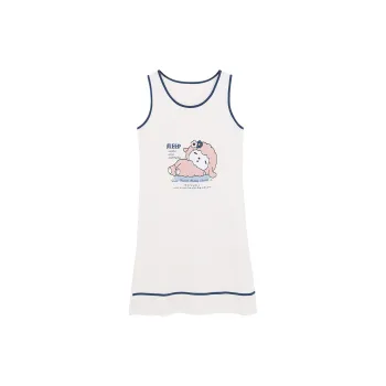 Mulong Family Nightgown Women's White